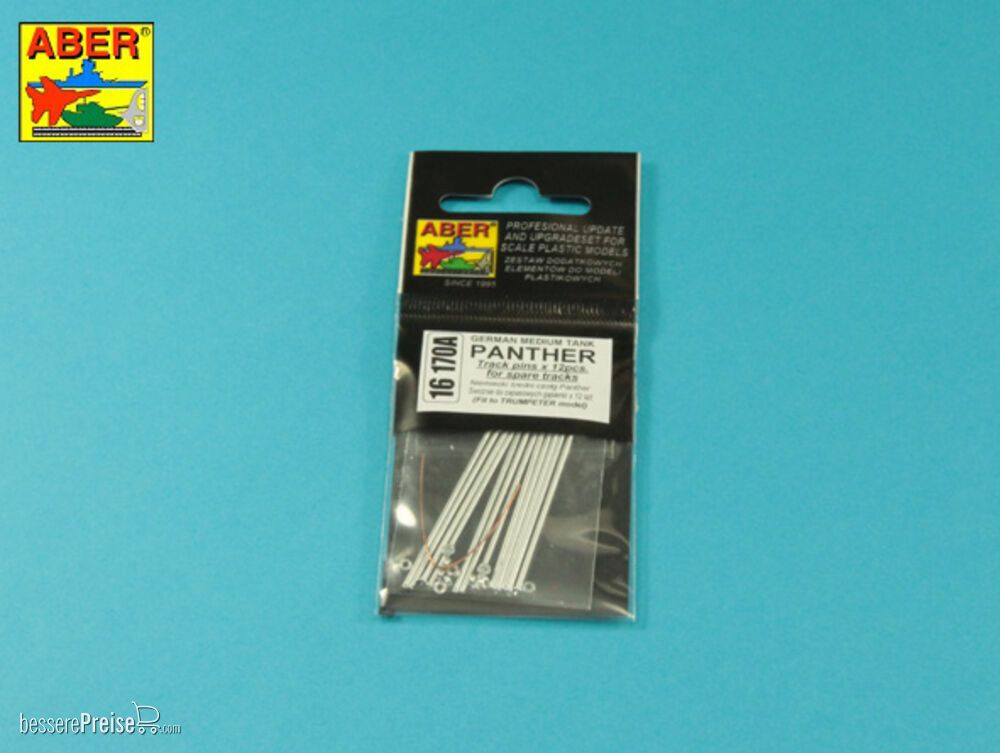 Aber Models 16 170A - Panther spare track link pins x 12 pcs.