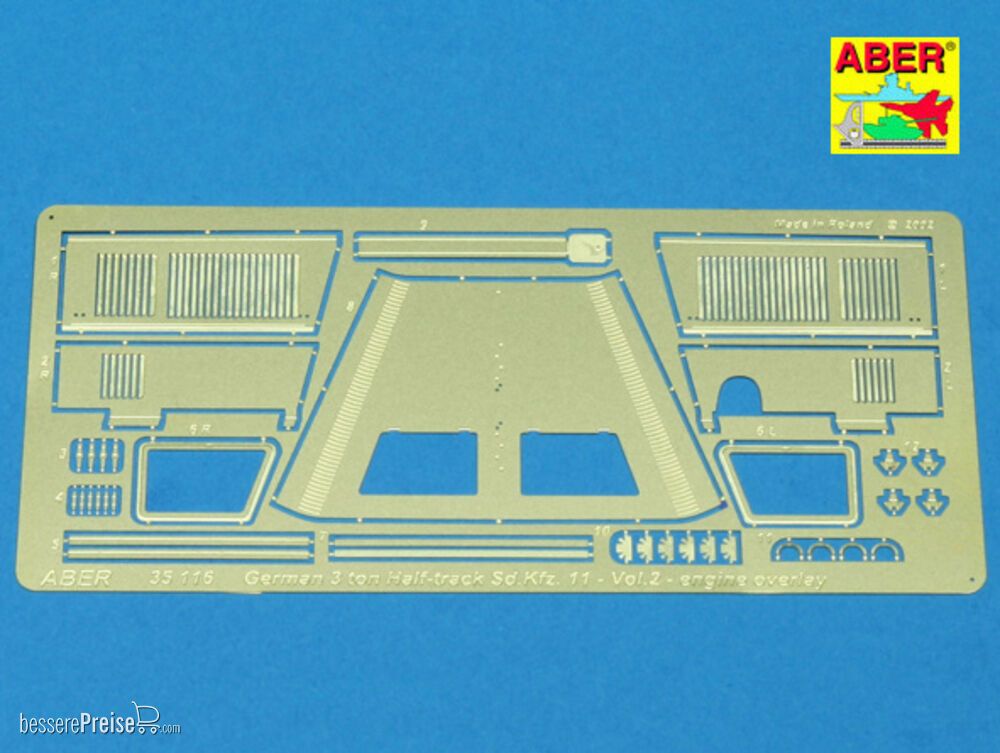 Aber Models 35116 - Sd.Kfz.11-Vol.2-additional set-engine overlay