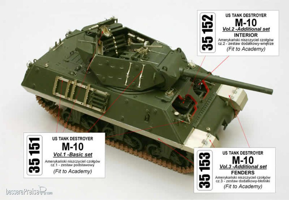 Aber Models 35151 - US Tank Destroyer M-10 - Vol.1 - basic set