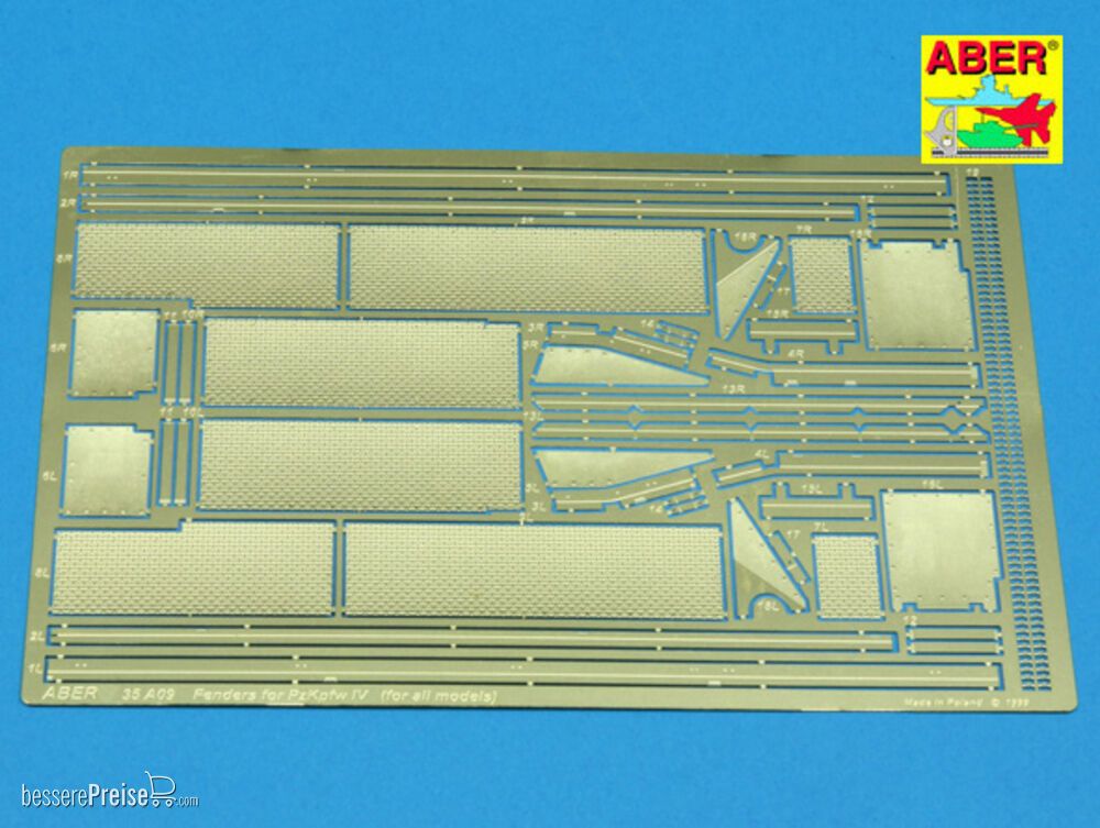 Aber Models 35 A009 - Fenders for PzKpfw. IV