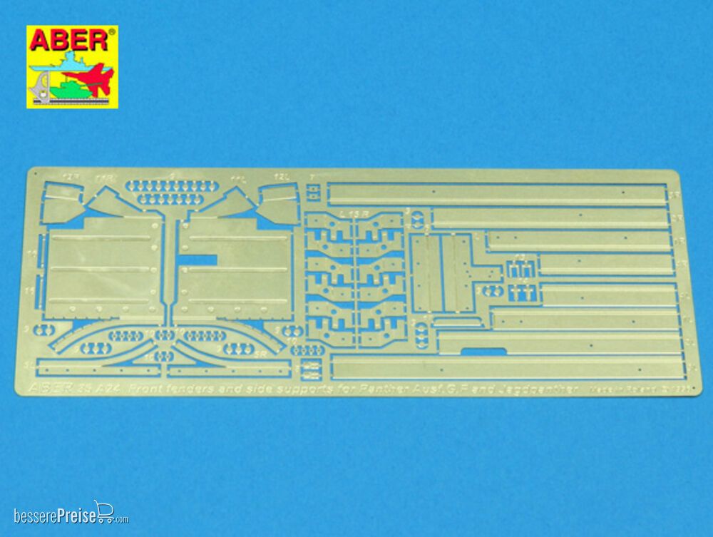 Aber Models 35 A024 - Front fendres andside supports for Panther G