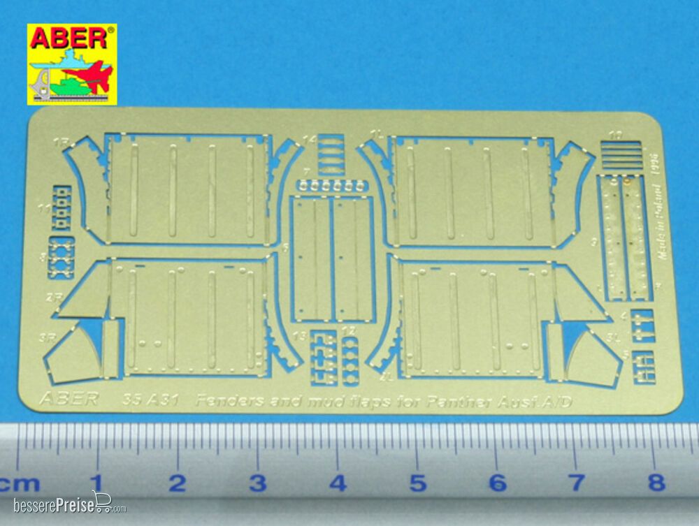 Aber Models 35 A031 - Front fenders for Panther Ausf.A/D