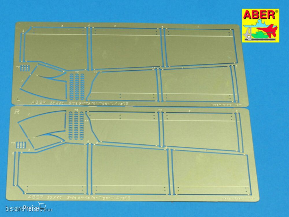 Aber Models 35 A040 - Side skirts for King Tiger