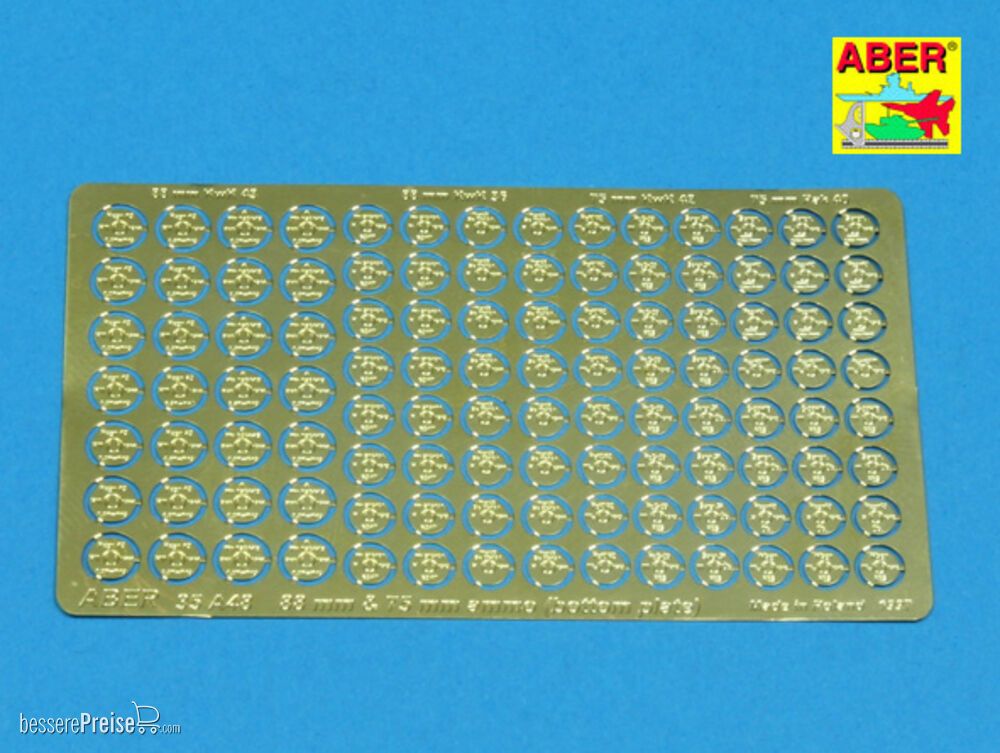 Aber Models 35 A048 - Bottom plates to German 88 & 75 mm Ammo