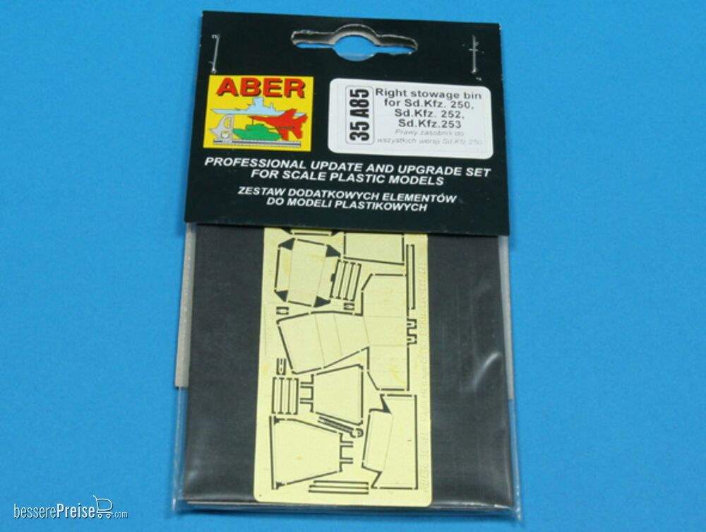 Aber Models 35 A085 - Right stowage bins for SdKfz 250, 252, 253