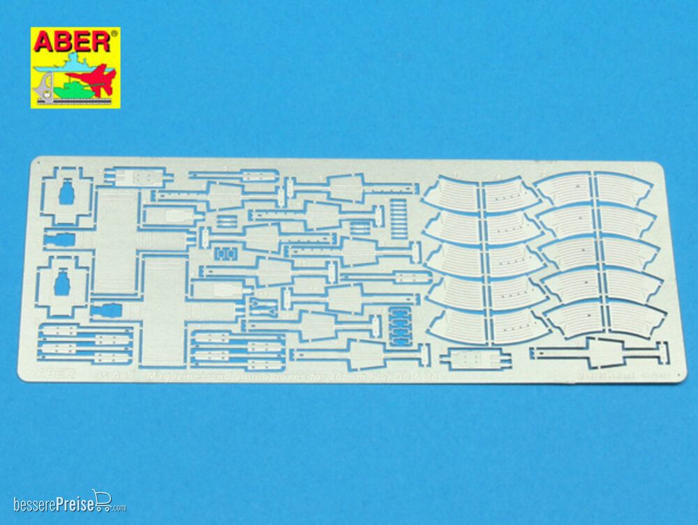 Aber Models 35 A089 - Magazines & ammo boxes for German Flak 30 & 38