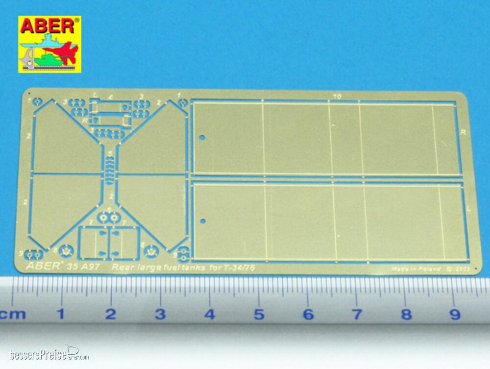 Aber Models 35 A097 - Rear large fuel tanks for T-34/76