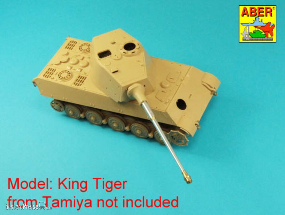 Aber Models 35 L-008N - German 88mm KwK 43/3 L/71 Tiger B Serien-Turm,Late Barrel