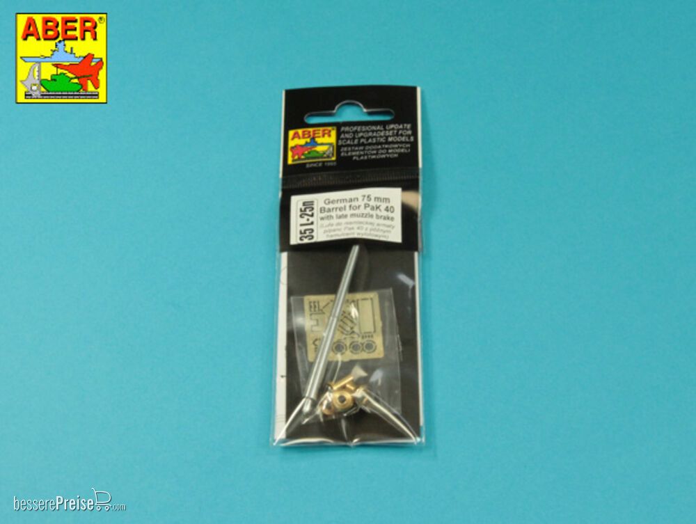 Aber Models 35 L-025 N - German 75 mm Barrel for PaK 40 - Late model