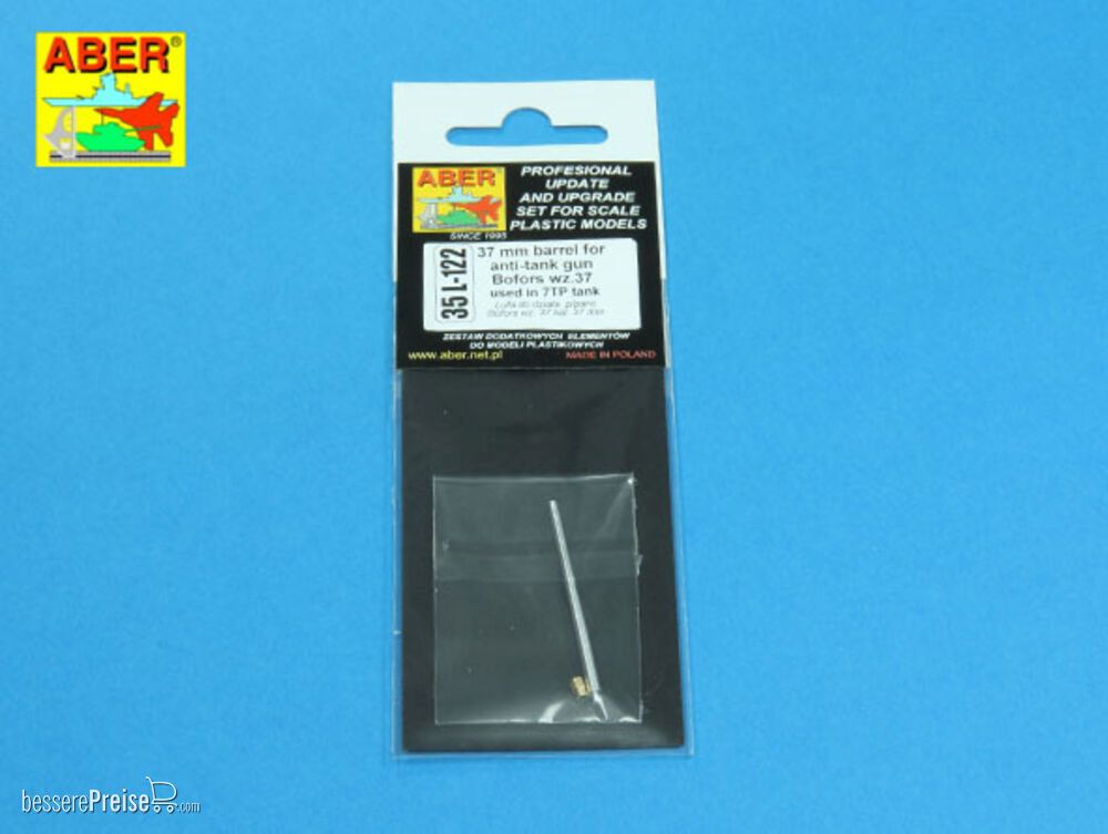 Aber Models 35 L-122 - 37mm gun barrel for Bofors wz 37cal.