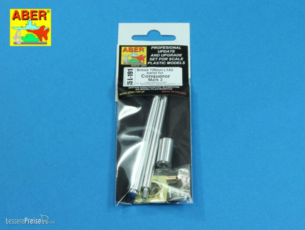 Aber Models 35 L-191 - 120mm gun barrel for Conqueror Mark 2