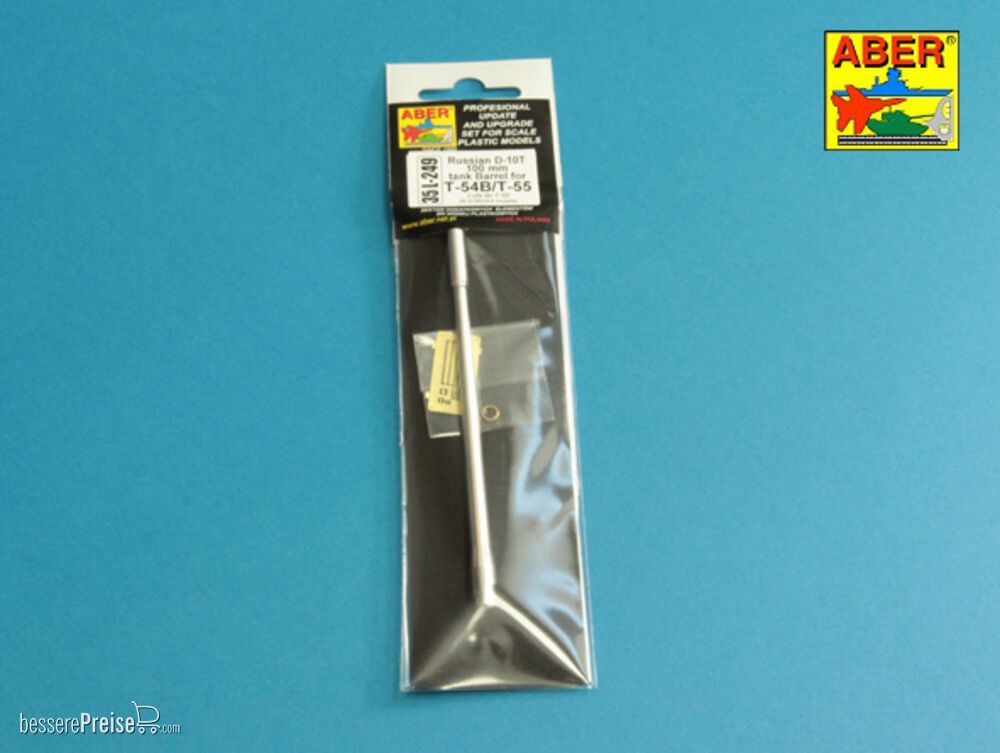 Aber Models 35 L-249 - Russian D-10T 100mm tank barrel for T-54B/T-55