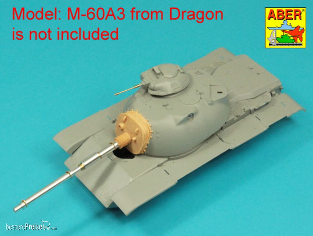 Aber Models 35 L-281 - 105 mm M-68 barrel with thermal shroud for M60A3 Tank