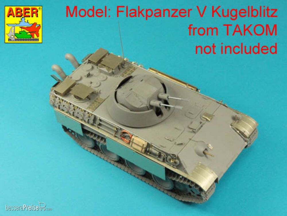 Aber Models 35 L-342 - German 3CM Flak 103 two barrels for Kugelblitz tanks