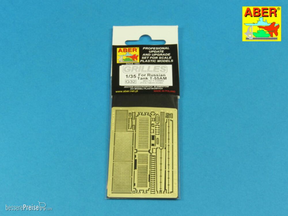 Aber Models 35G32 - Grilles for T-55AM also for T-55AMV