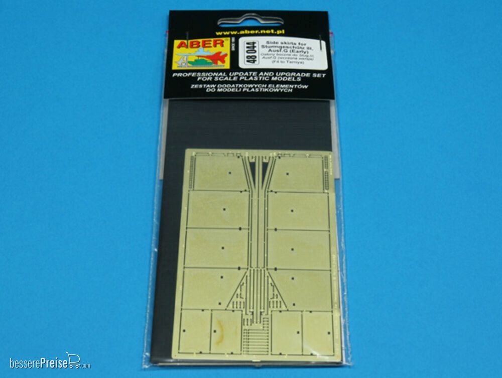 Aber Models 48044 - Side Skirts for Stug III ,Ausf.-early