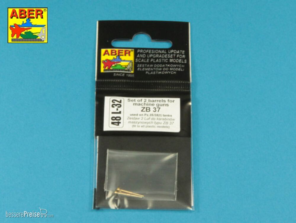 Aber Models 48 L-32 - Set of 2 Barrels for ZB 37 machine guns [used on Pz.35/38(t)]