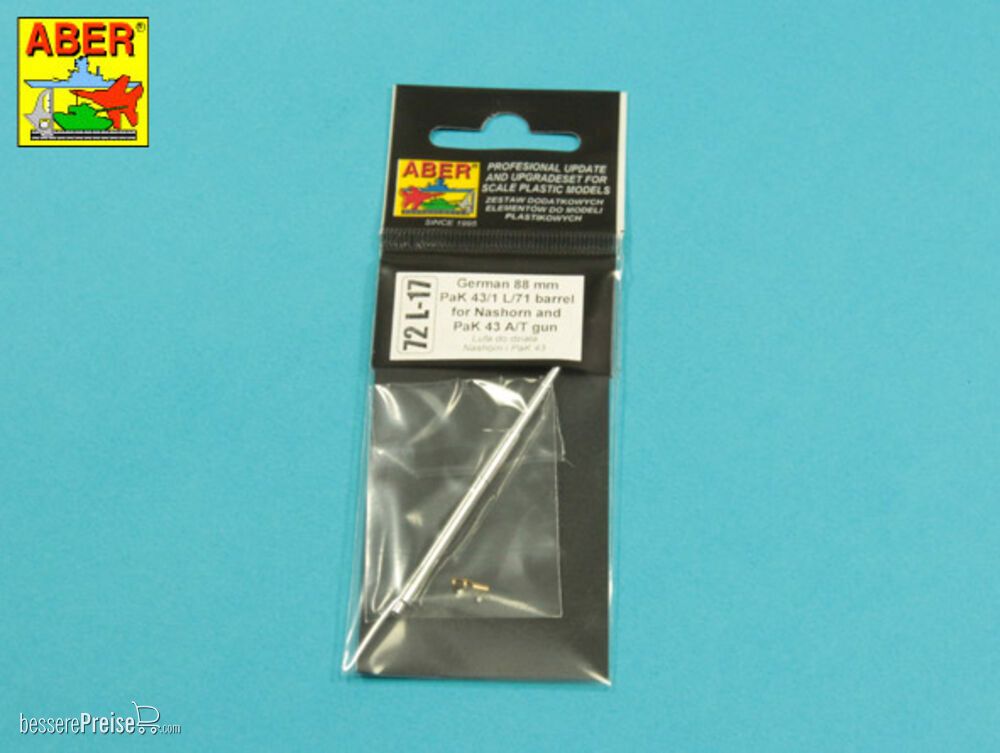 Aber Models 72 L-17 - German PaK43/1 gun barrel for Nashorn