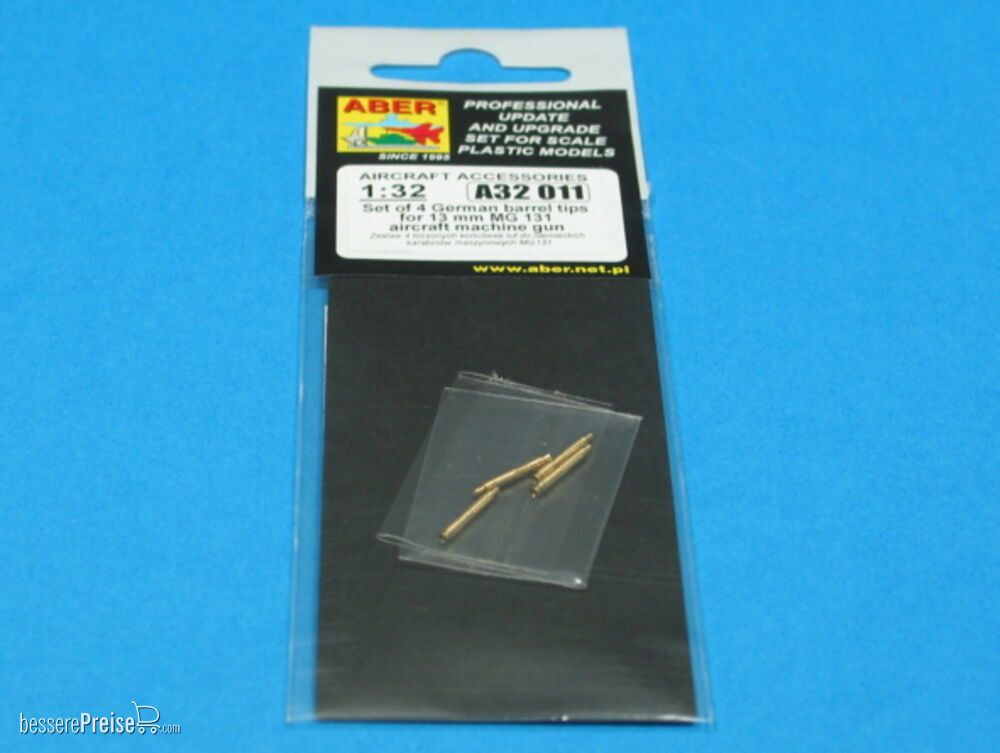 Aber Models A32 011 - 4 barrel tips for MG 131