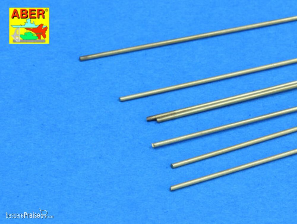 Aber Models BR 07 - Brass round rods 0,7mm length 250mm x7pcs