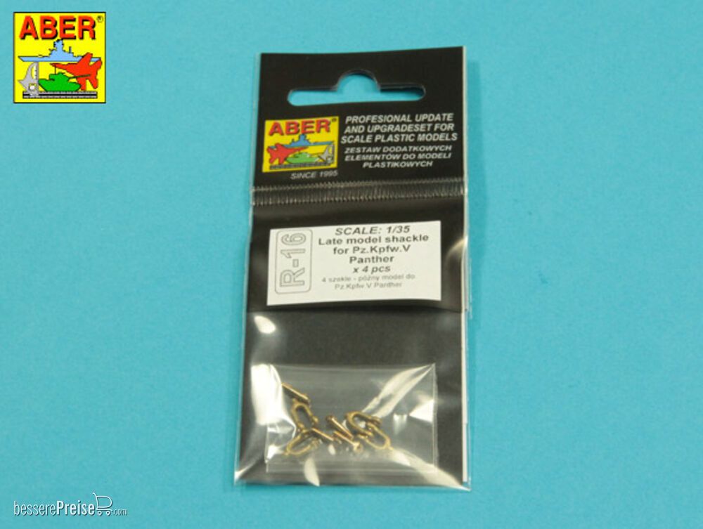 Aber Models R-16 - Late model shackle for Pz.Kpfw.V Panther x 4pcs