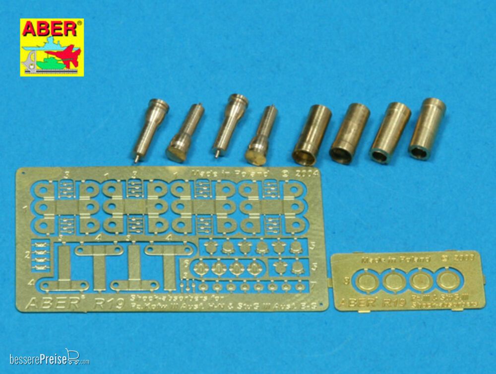 Aber Models R-19 - Shock-absorb for Pz.KpfwIIIAusf.H-N&StuGIIIAusf.B-Gx4pcs