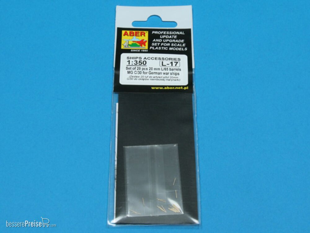 Aber Models RE-350 L17 - 20 pcs 20 mm L/65 barrels MG C/30