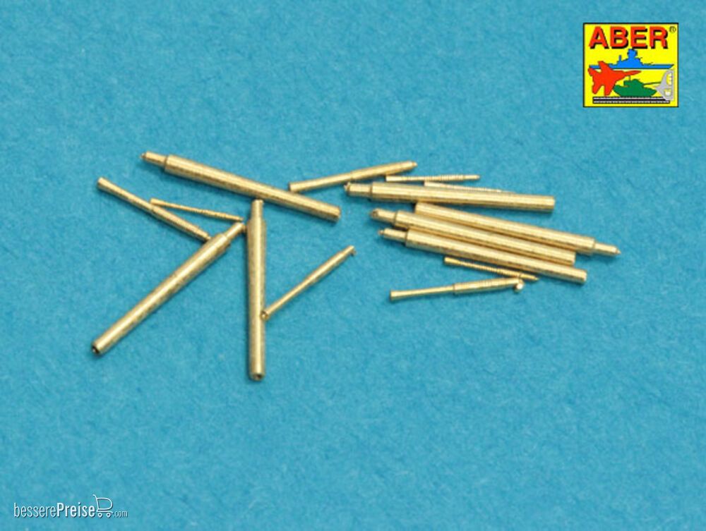 Aber Models RE-350 L75 - Barrels set for Japnnese Light Cruiser like: Abukama Isuzu Kinu Nagara Natori Yura -140mm x 7, 25mm x 4, 13mm x 4