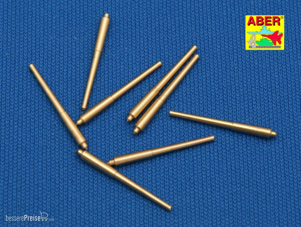 Aber Models RE-700 L08 - Set of 8 pcs 381mm long barrels for turrets without antiblast covers ships Hood