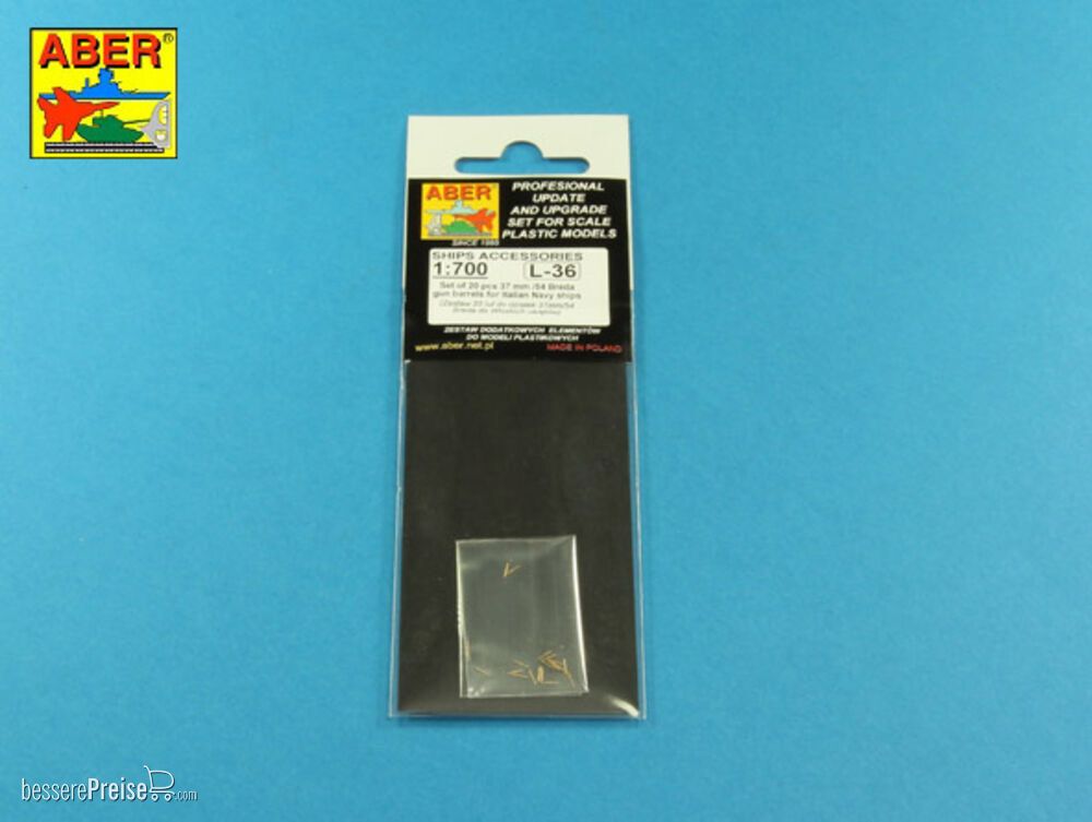 Aber Models RE-700 L36 - Set of 20 pcs 37 mm Breda