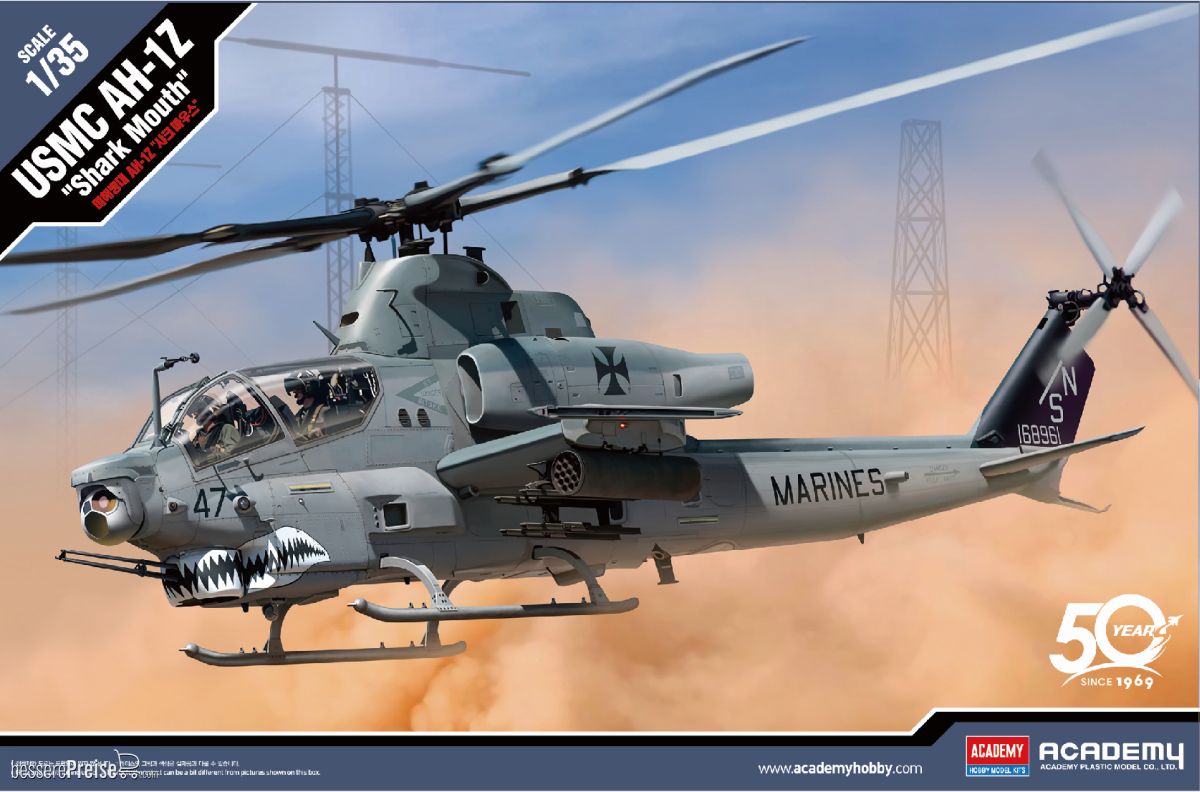 Academy 12127 - 1/35 USMC Ah-1Z Shark Mouth