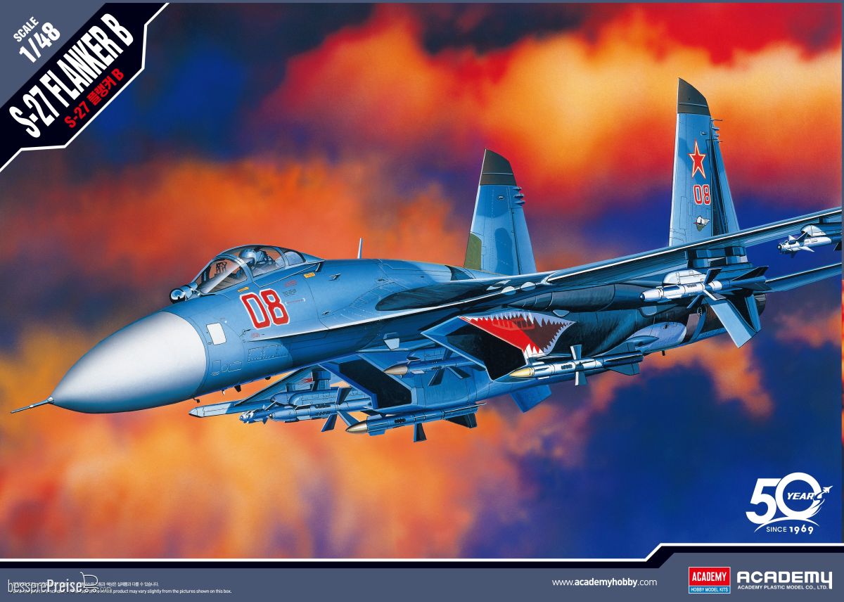 Academy 12270 - 1/48 S-27 Flanker B