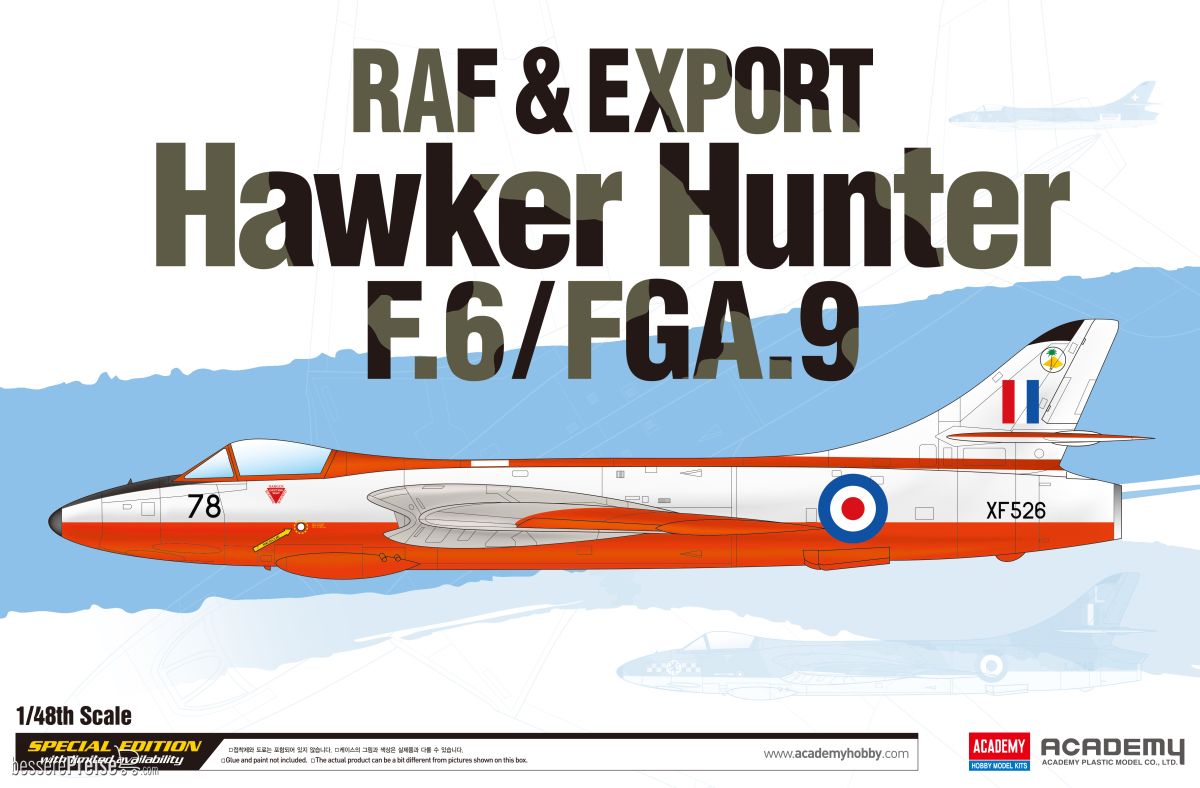 Academy 12312 - 1/48 RAF & Export Hawker Hunter F.6/Fga.9