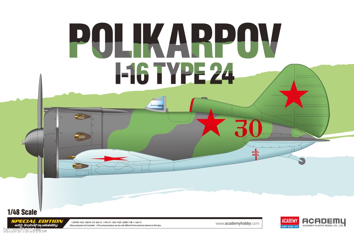 Academy 12314 - 1/48 Polikarpov I-16 Type 24