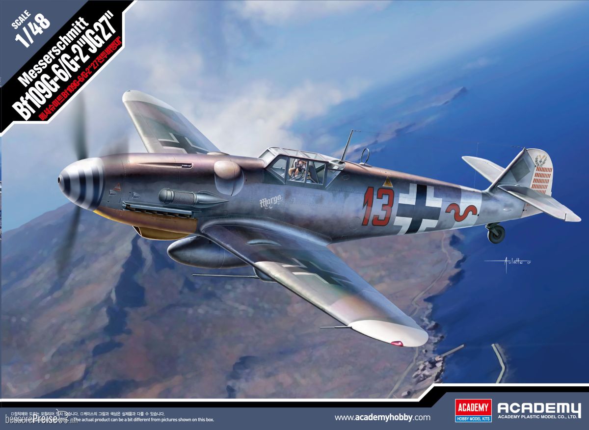 Academy 12321 - 1/48 Messerschmitt Bf109G-6/G-2 Jg 27