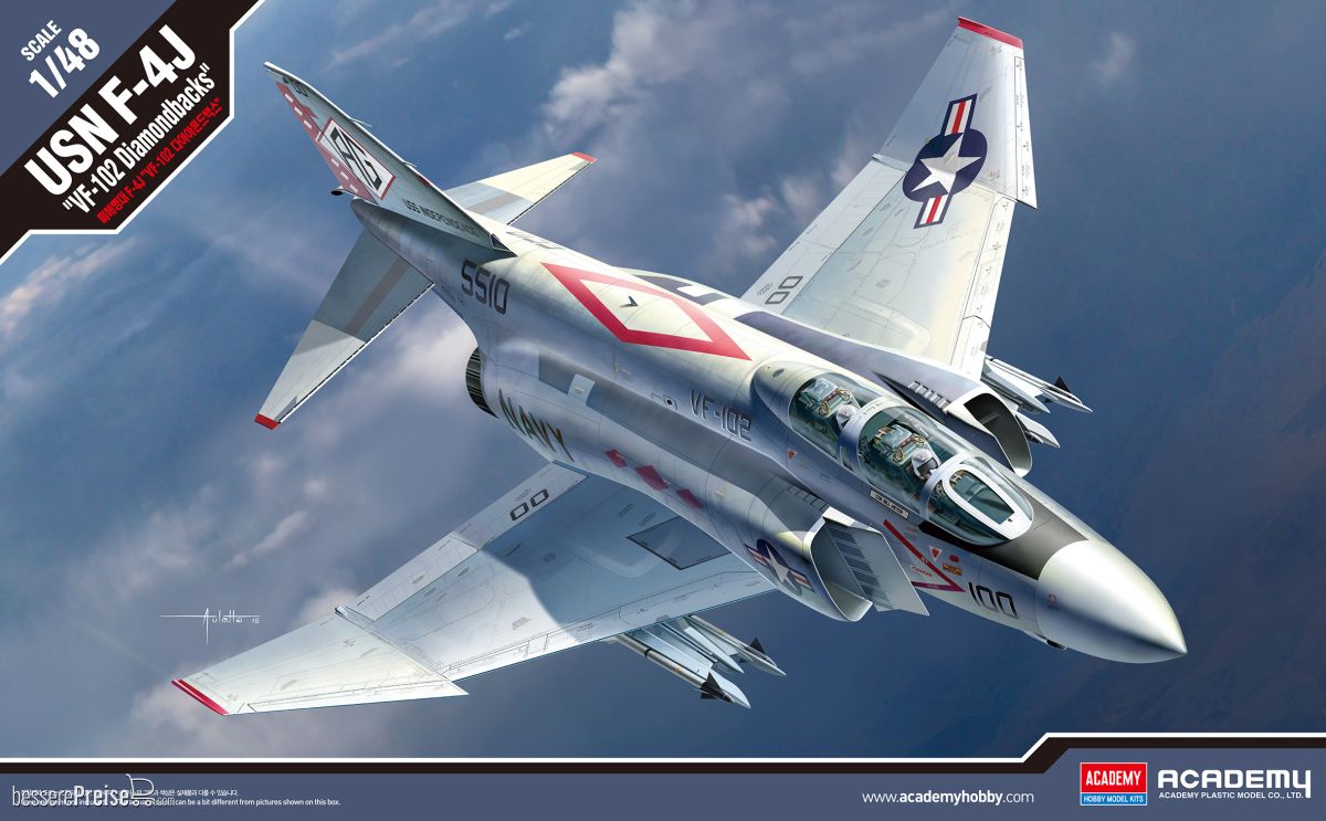 Academy 12323 - 1/48 USN F-4J Vf-102 Diamondbacks