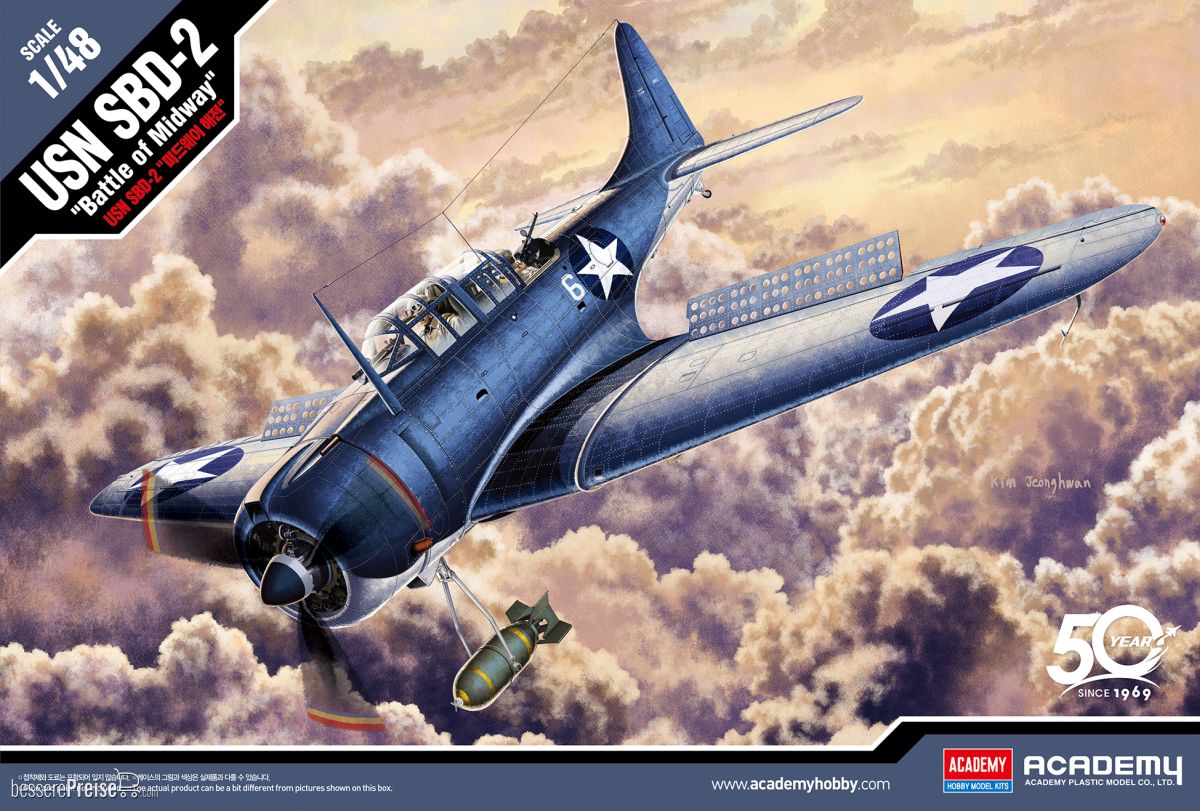 Academy 12335 - 1/48 USN SBD-2 Midway