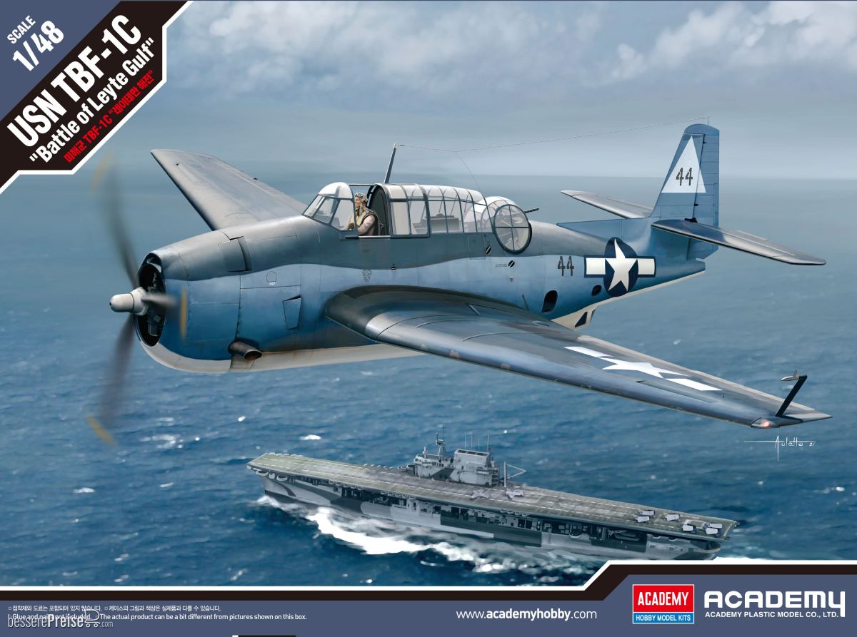 Academy 12340 - 1/48 USN TBF-1C Schlacht im Leyte Golf