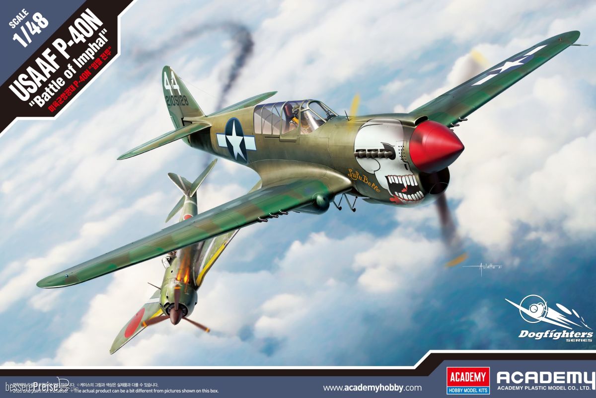 Academy 12341 - 1/48 USAAF P-40N Schlacht um Ofimphal