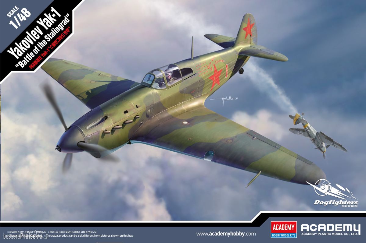 Academy 12343 - 1/48 Yakovlev Yak-1 Schlacht um Stalingrad