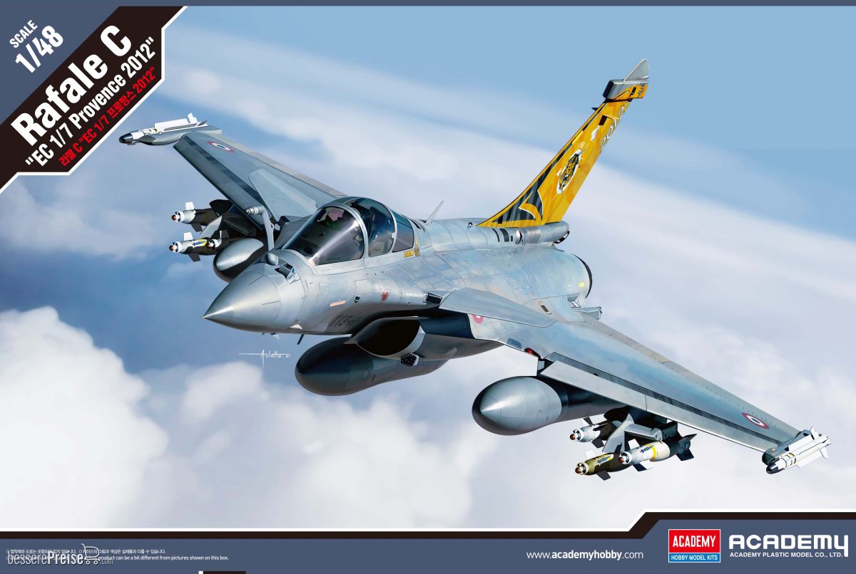 Academy 12346 - 1/48 RAFale C Ec 1/7 Provence 2012