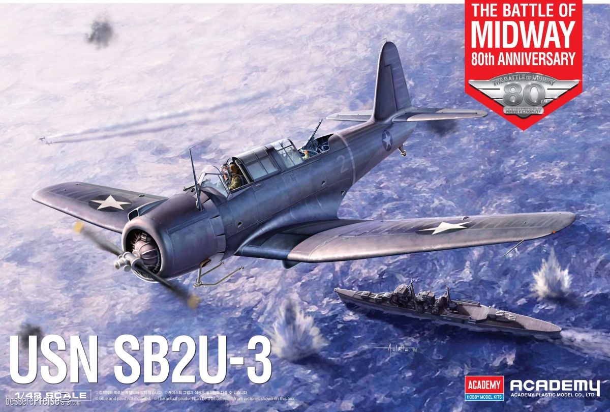 Academy 12350 - 1/48 USN Sb2U-3 80 Jahre Schlacht von Midway