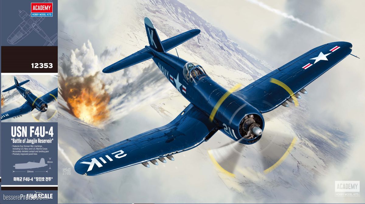 Academy 12353 - 1/48 USN F4U-4 Schlacht um Jangjin Reservoir