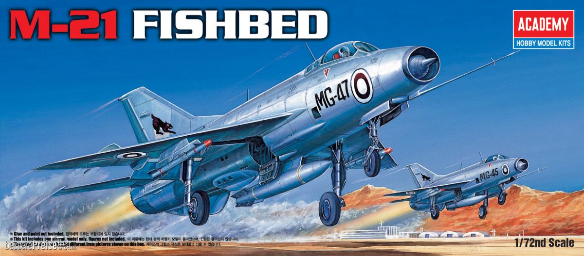 Academy 12442 - 1/72 M-21 Fishbed