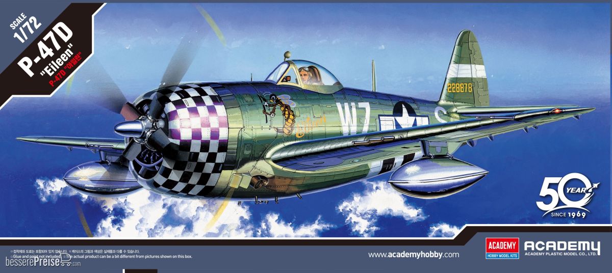 Academy 12474 - 1/72 P-47D Eileen