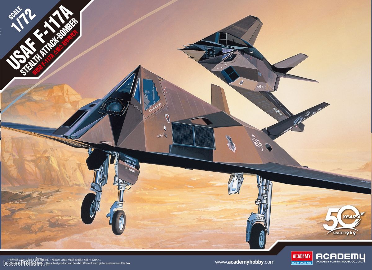 Academy 12475 - 1/72 F-117A