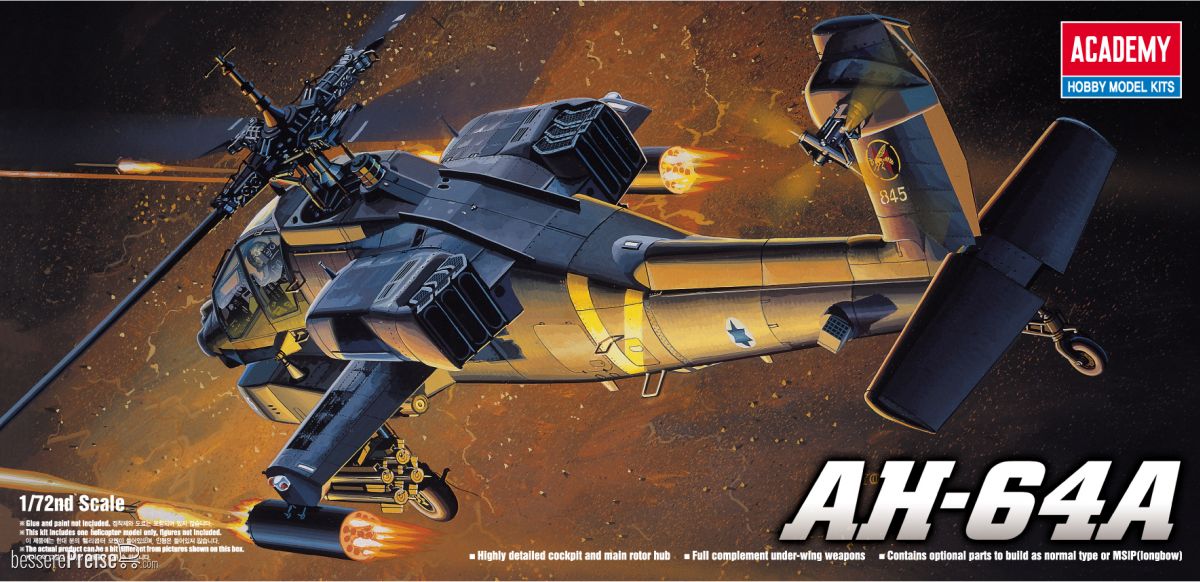 Academy 12488 - 1/72 Ah-64A