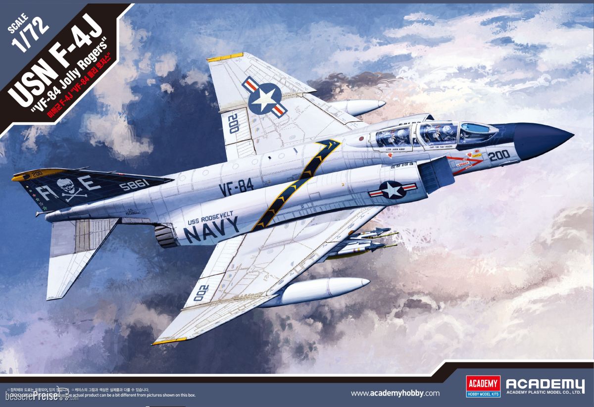 Academy 12529 - 1/72 USN F-4J Vf-84 Jolly Rogers