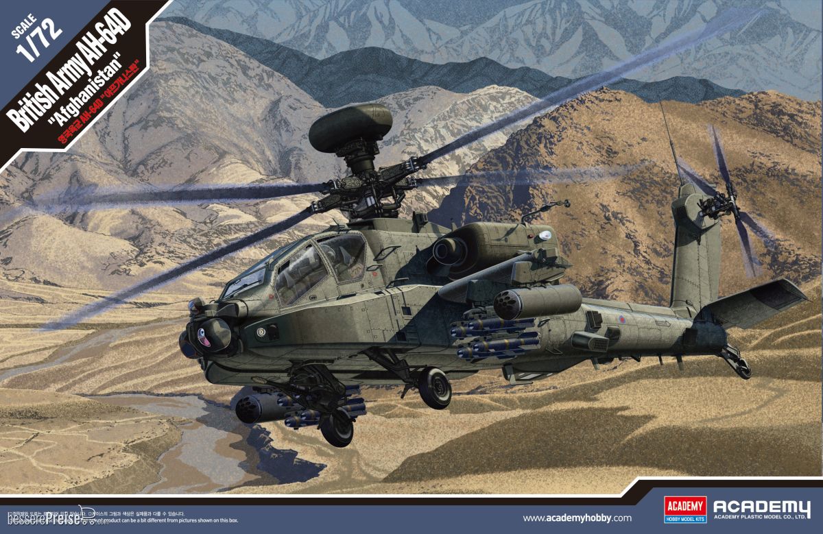 Academy 12537 - 1/72 BA Ah-64 Afghanistan