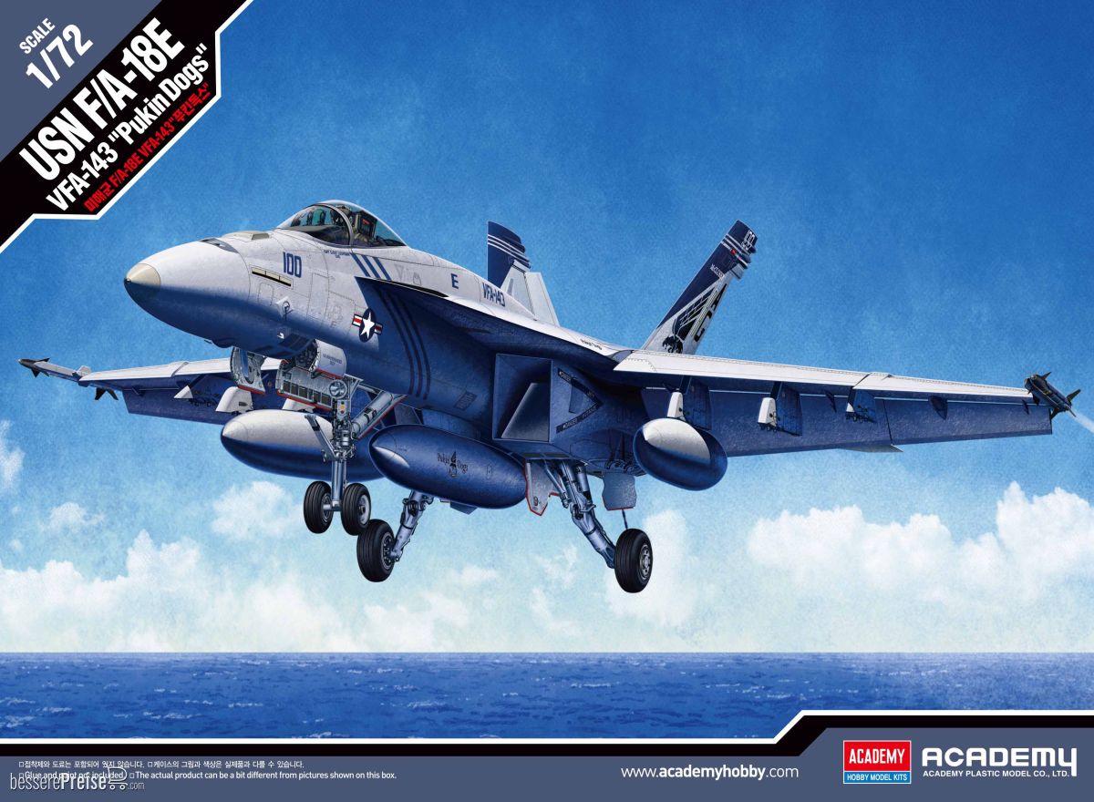 Academy 12547 - 1/72 USN F/A-18E VFA-143 Pukin Dogs